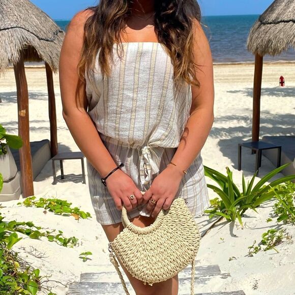 Striped  romper - Picture 1 of 5